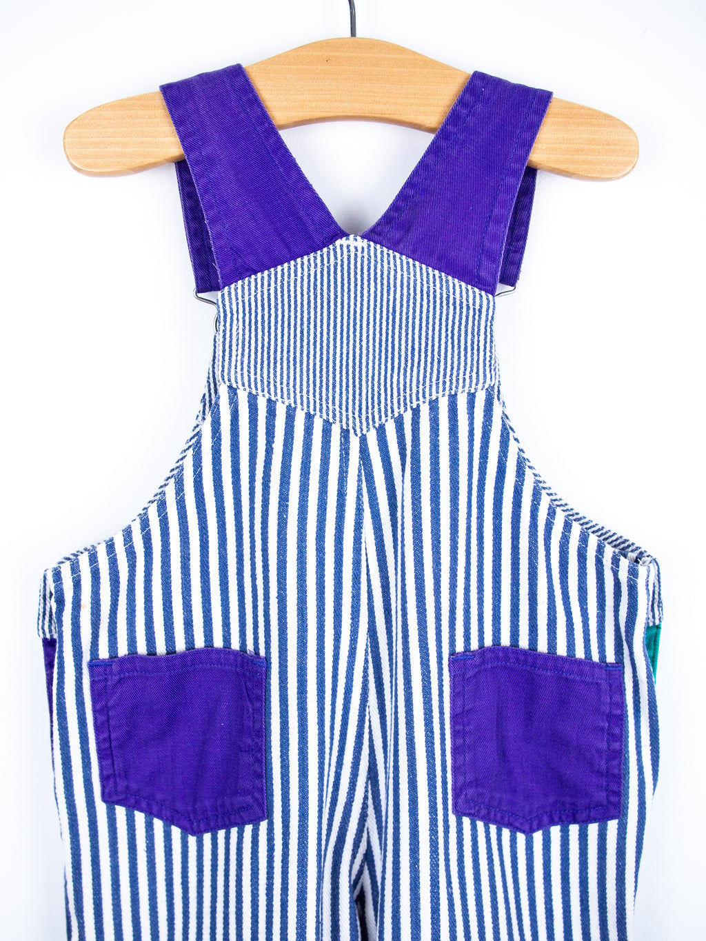 Vintage Stripe Colour Block Dungarees - Age 12 months