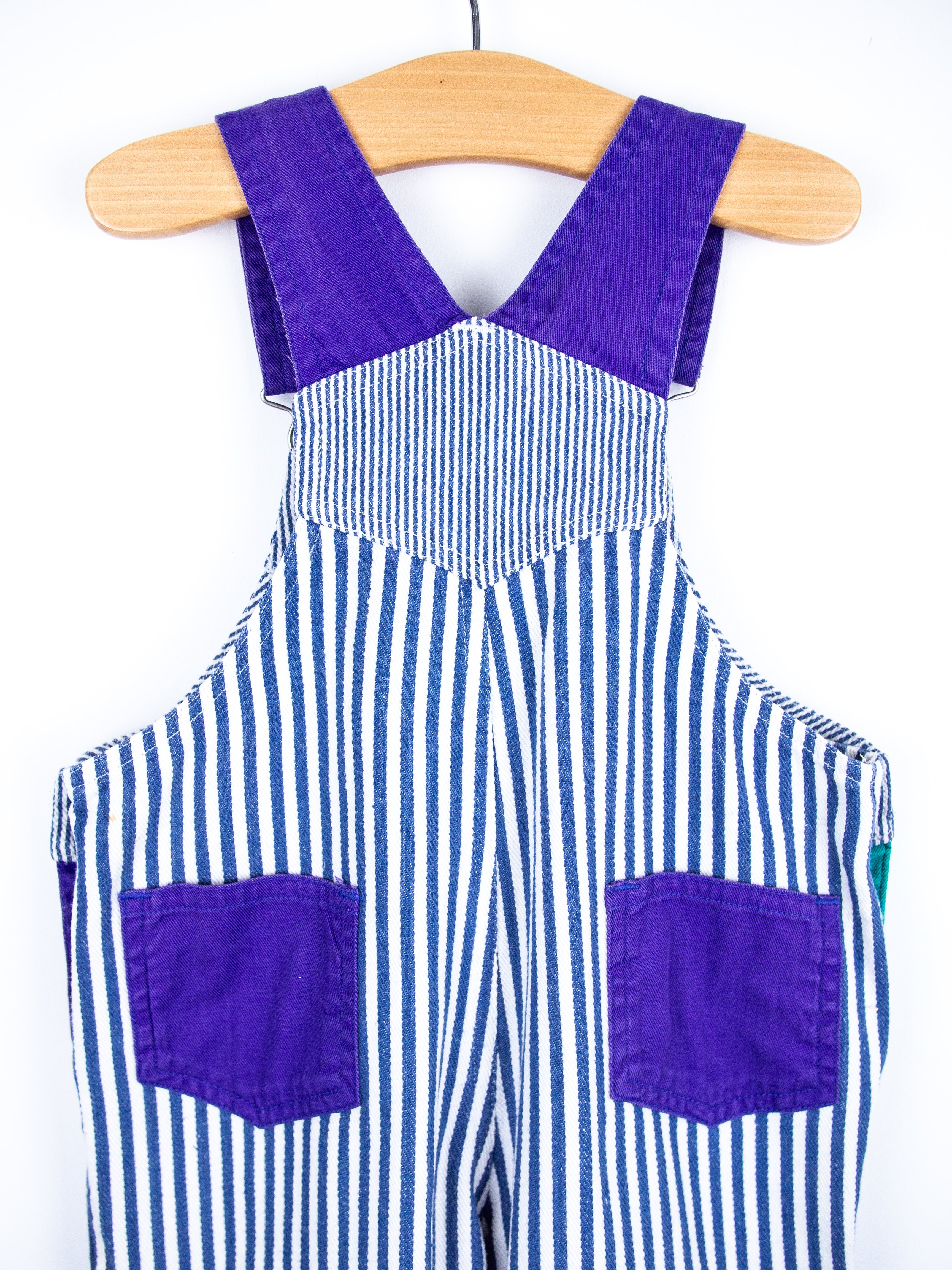 Vintage Stripe Colour Block Dungarees - Age 12 months