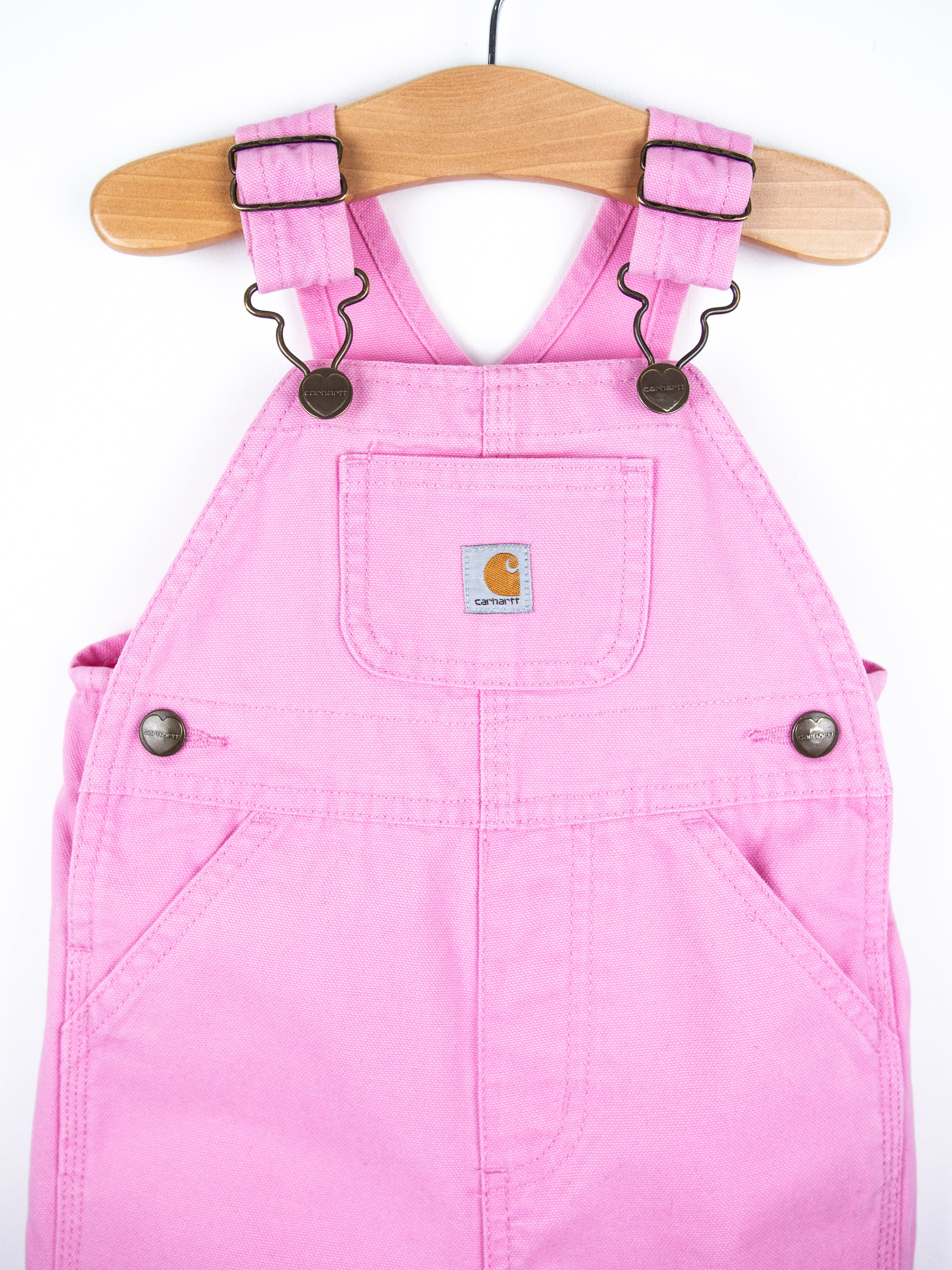 Carhartt Pink Canvas Dungarees