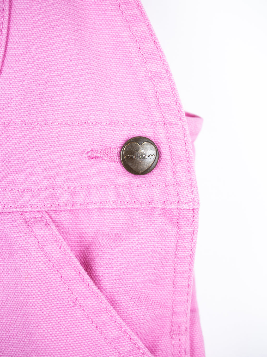 Carhartt Pink Canvas Dungarees