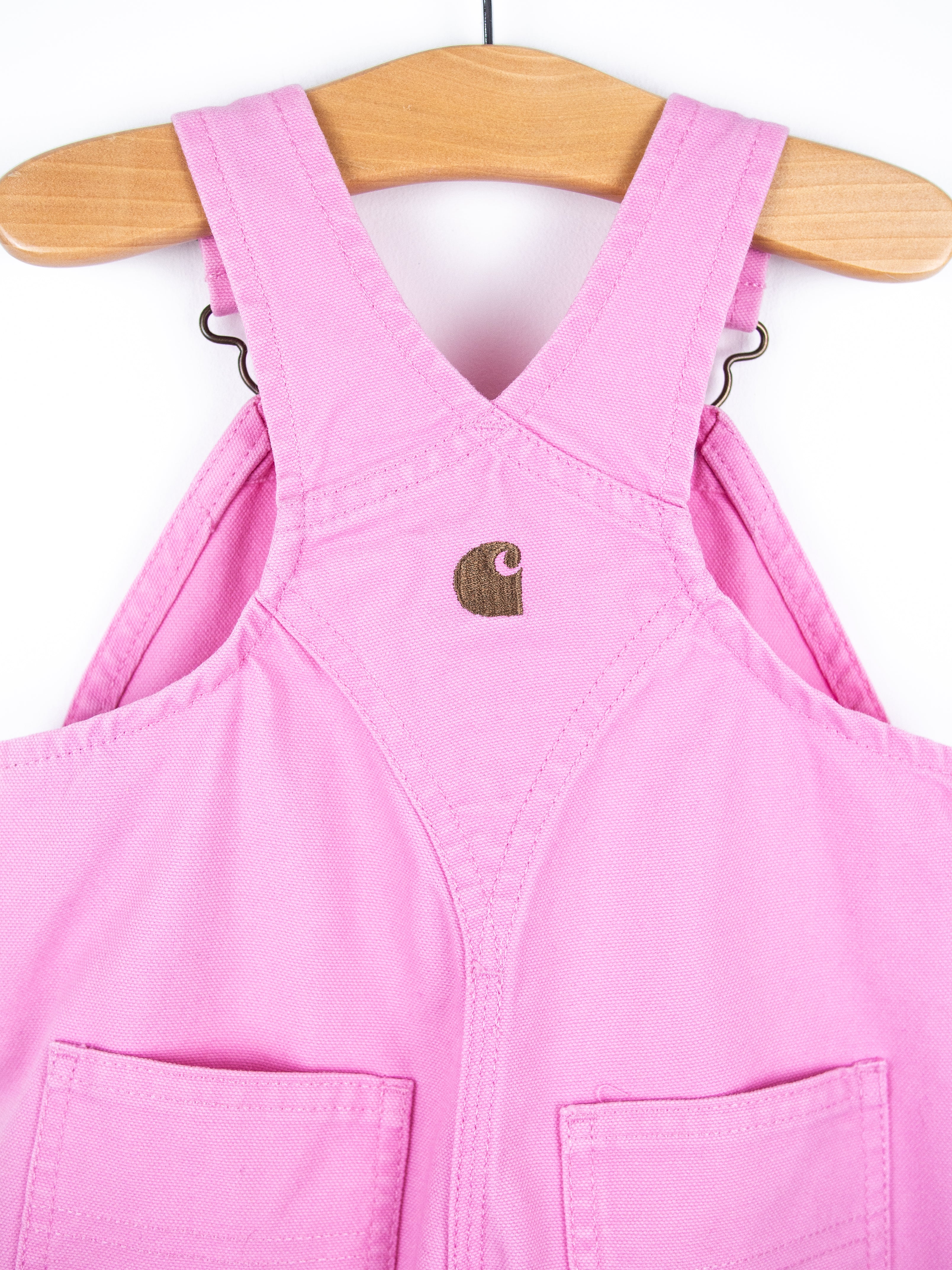 Carhartt Pink Canvas Dungarees