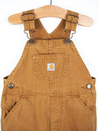 Carhartt Brown Dungaree Shorties - Age 18 months