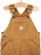 Load image into Gallery viewer, Carhartt Brown Dungaree Shorties - Age 18 months
