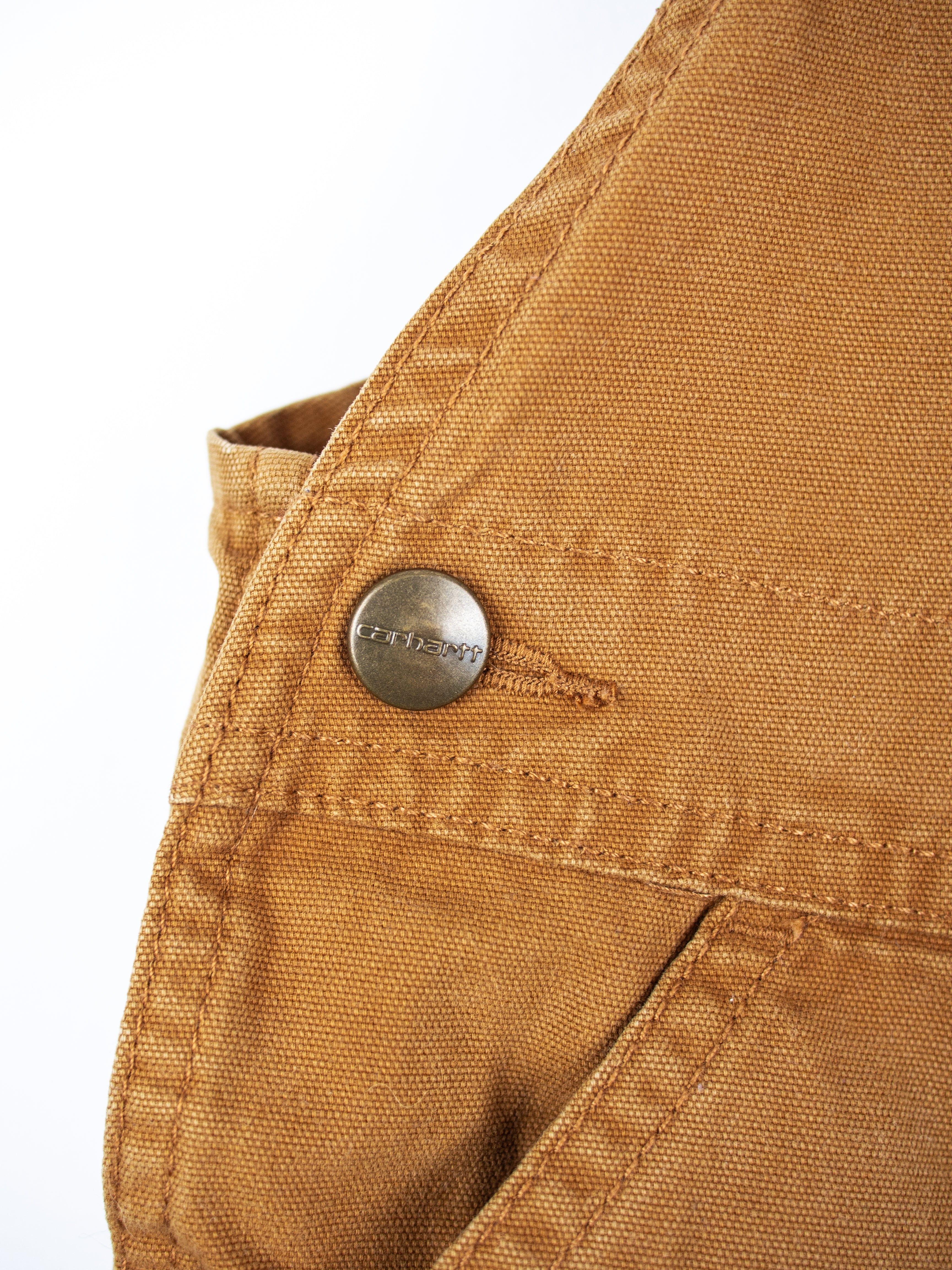 Carhartt Brown Dungaree Shorties - Age 18 months