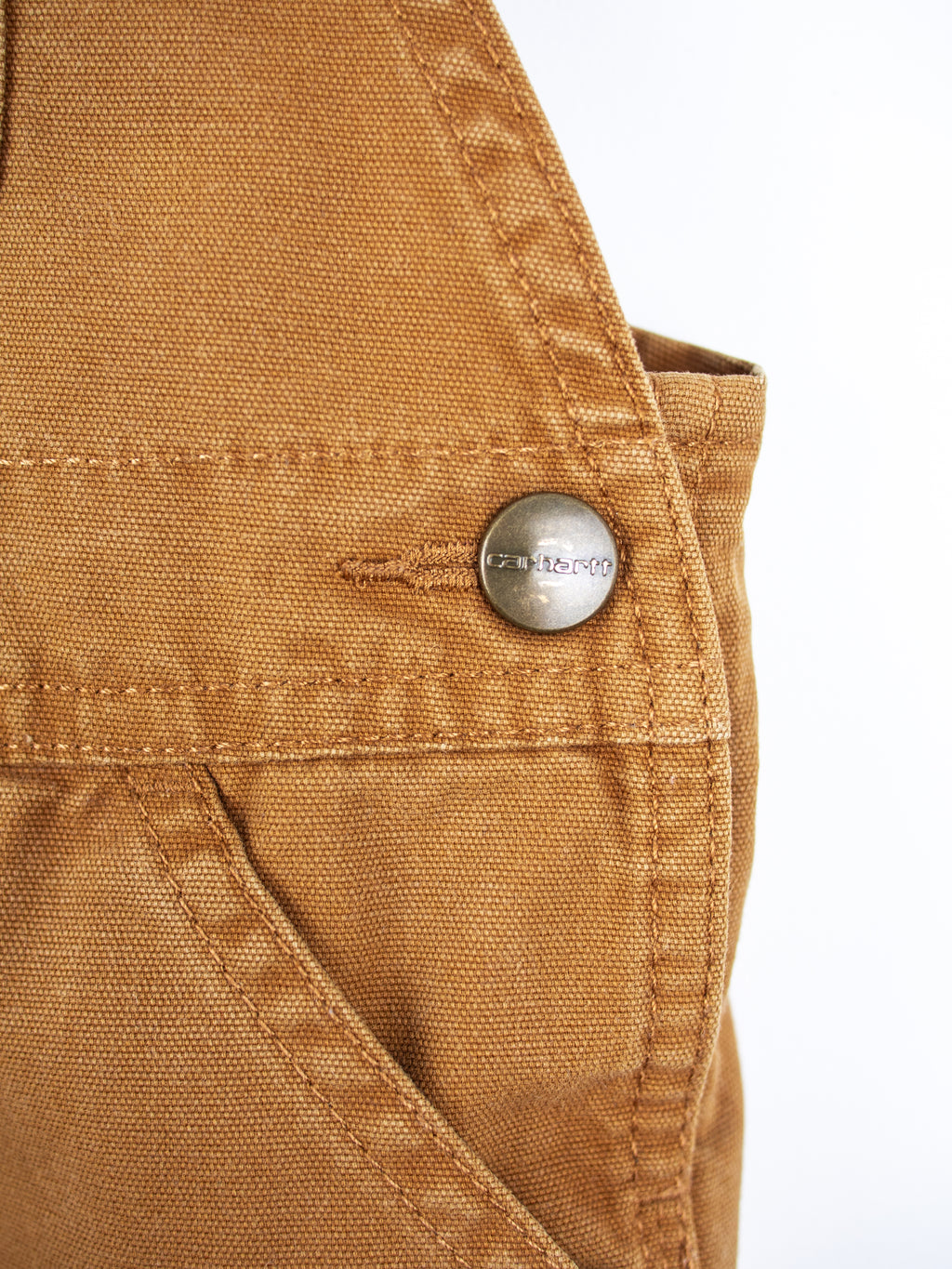 Carhartt Brown Dungaree Shorties - Age 18 months