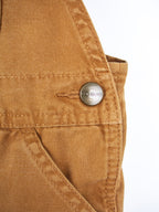 Carhartt Brown Dungaree Shorties - Age 18 months
