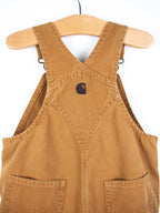 Carhartt Brown Dungaree Shorties - Age 18 months