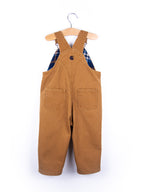 Carhartt Brown Canvas Dungarees with Check Lining