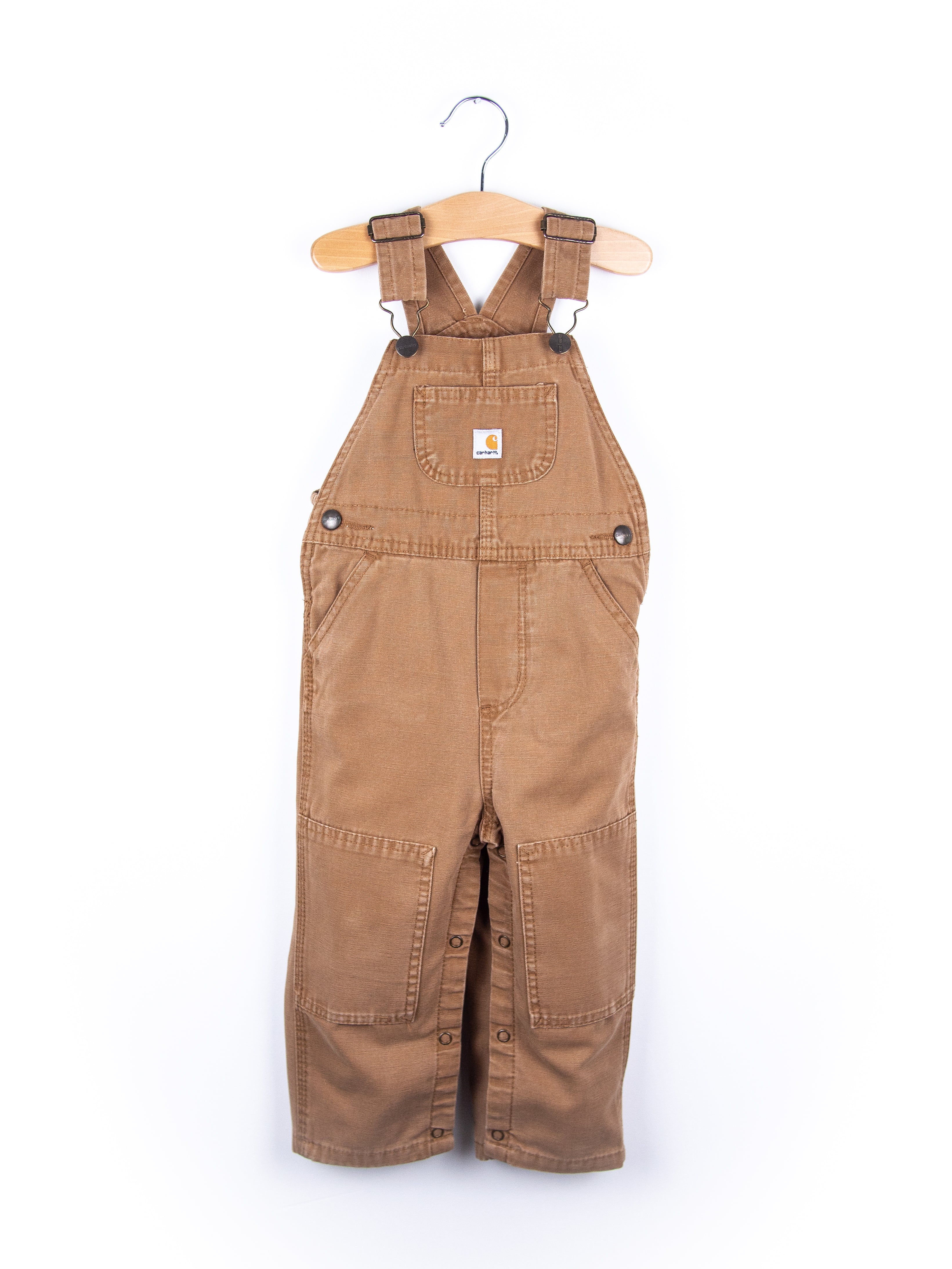 Carhartt Soft Brown Canvas Dungarees - Age 24 months