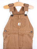 Carhartt Soft Brown Canvas Dungarees - Age 24 months