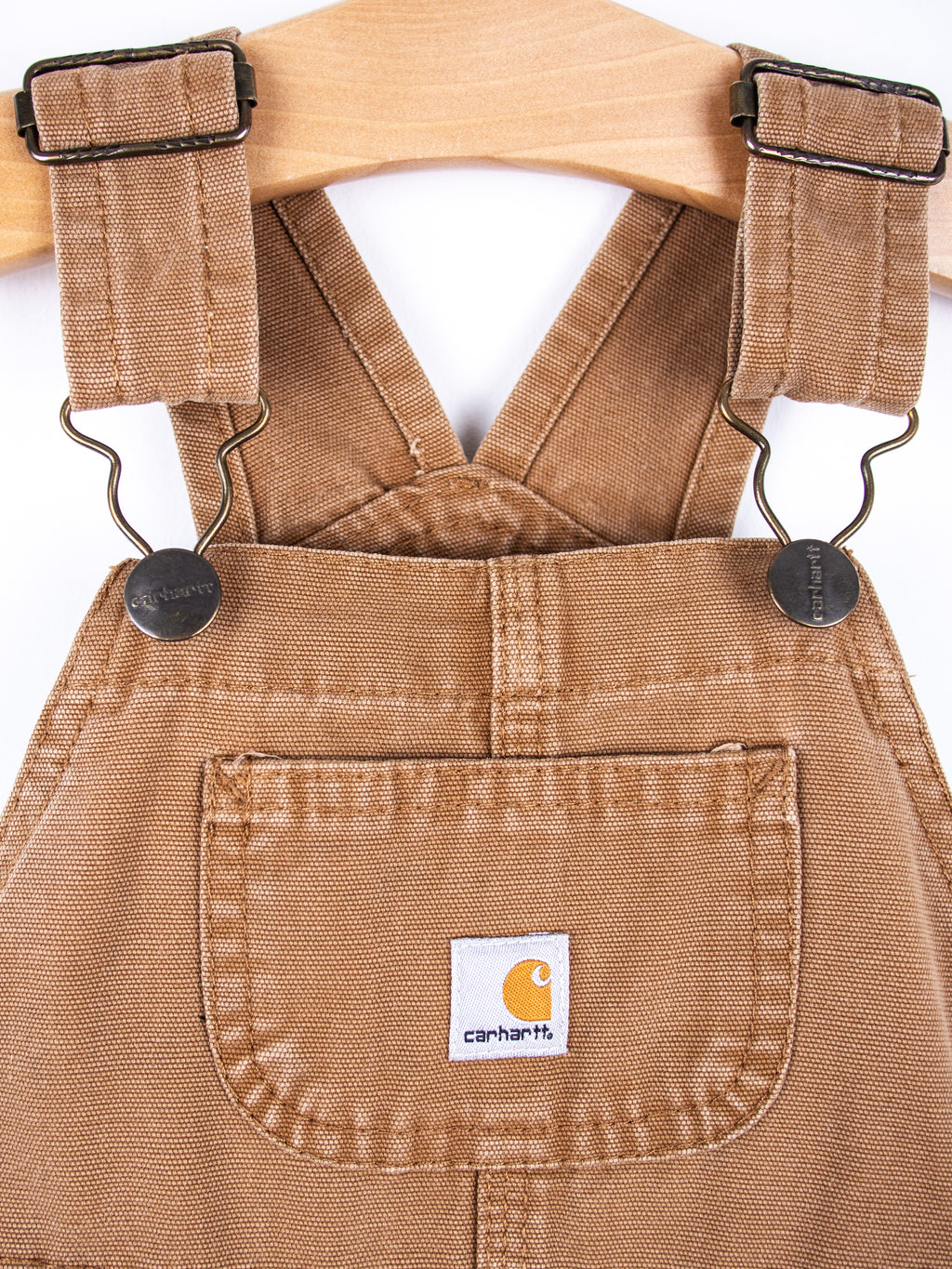 Carhartt Soft Brown Canvas Dungarees - Age 24 months