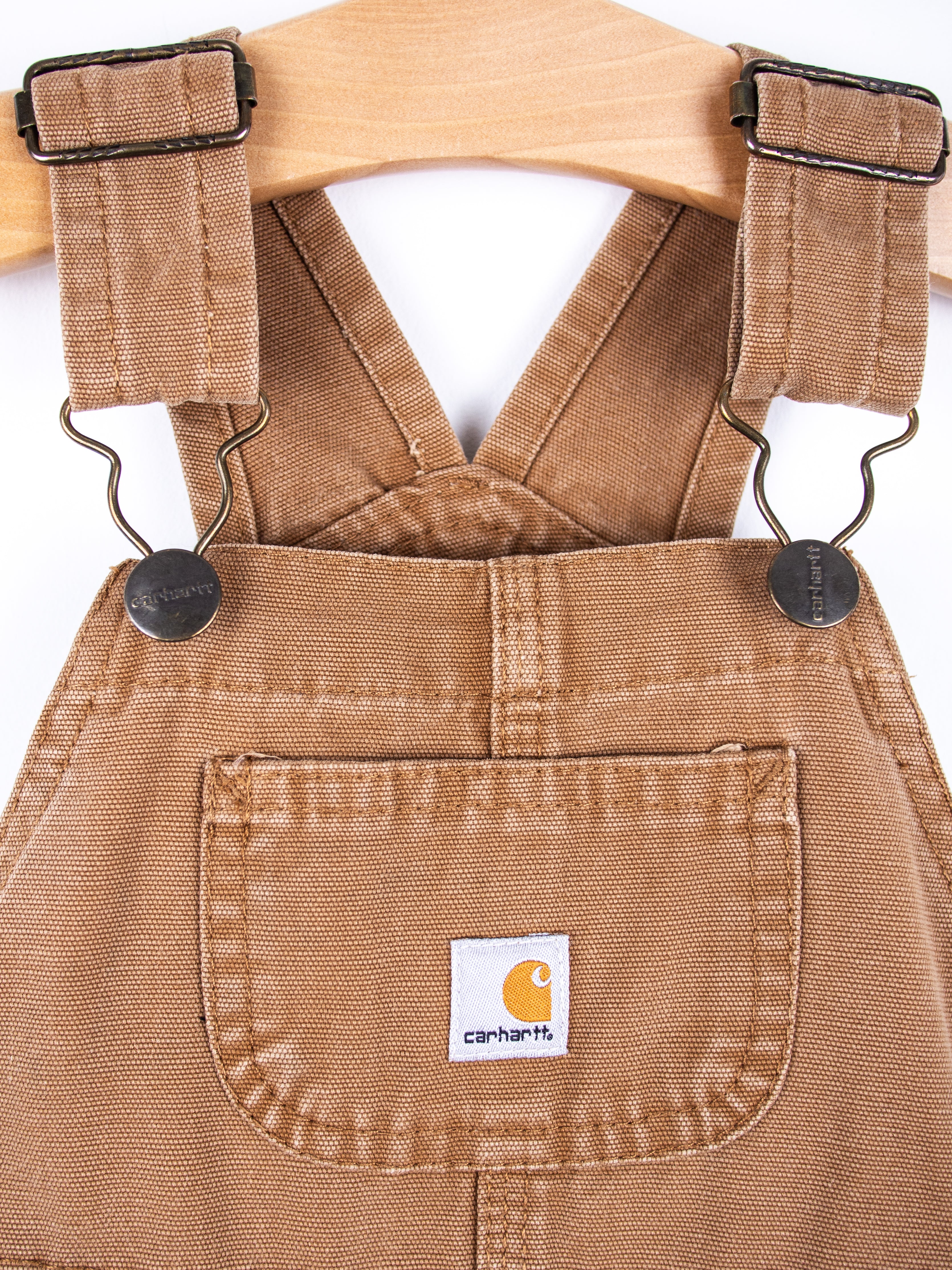 Carhartt Soft Brown Canvas Dungarees - Age 24 months