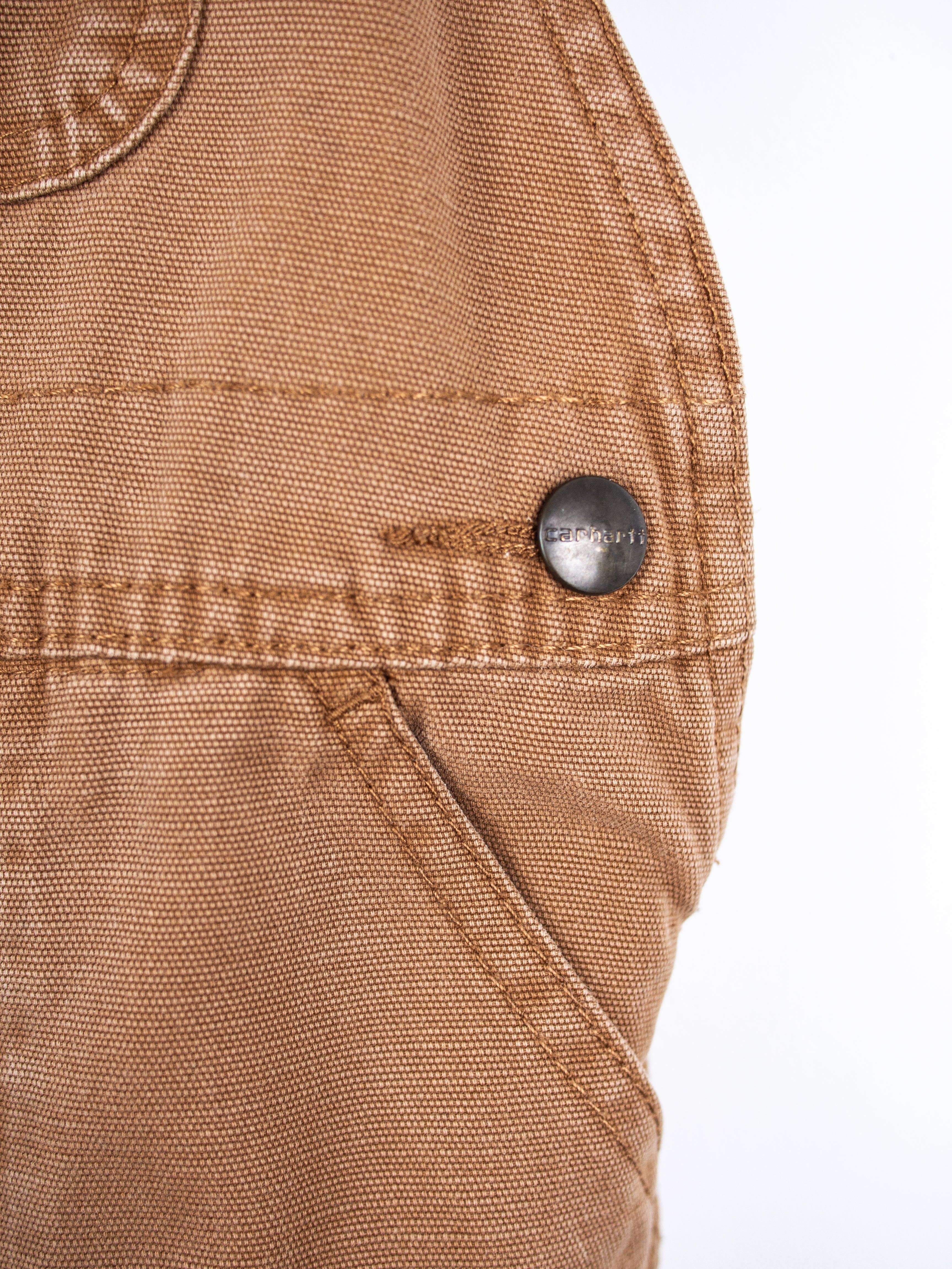 Carhartt Soft Brown Canvas Dungarees - Age 24 months