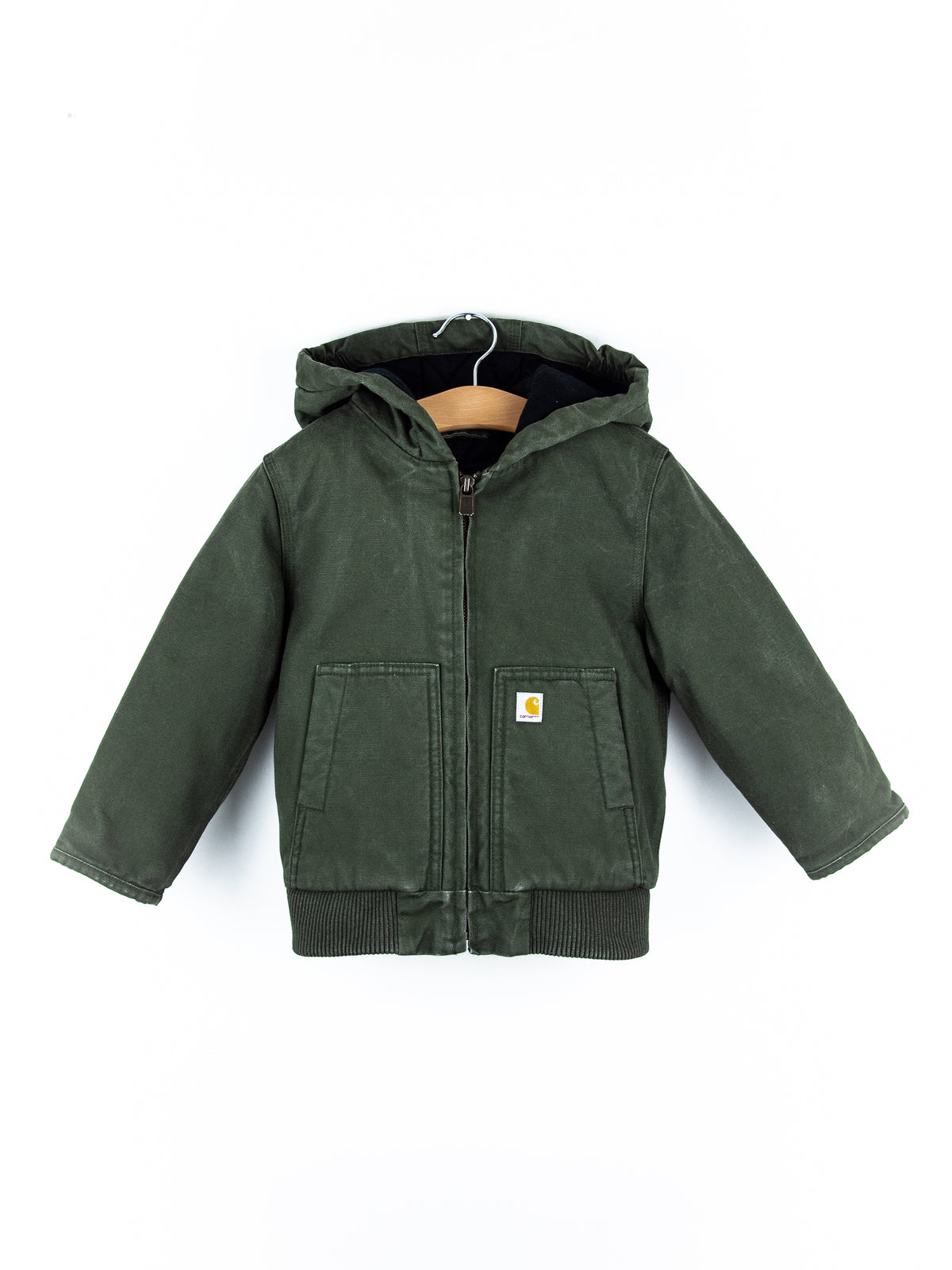 Carhartt Rare Forest Green Canvas Workwear Jacket - Age 12 months