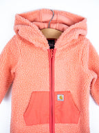 Carhartt Peach Teddy Fleece Snowsuit - Age 3-6 months