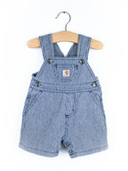 Carhartt Hickory Stripe Dungaree Shorties - Age 0-3 months