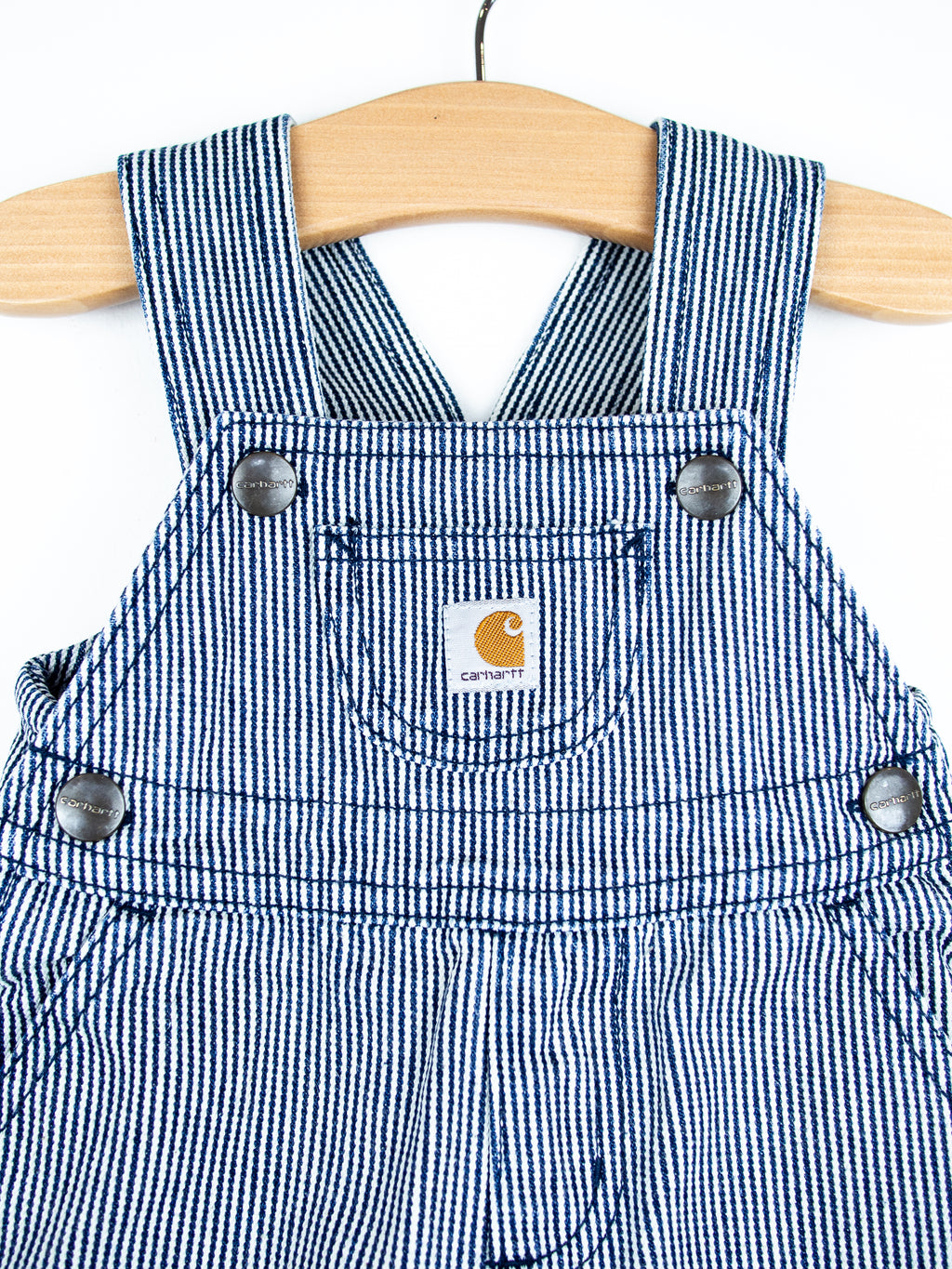 Carhartt Hickory Stripe Dungaree Shorties - Age 0-3 months