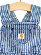 Carhartt Hickory Stripe Dungaree Shorties - Age 0-3 months