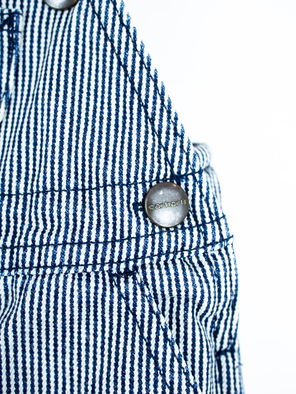 Carhartt Hickory Stripe Dungaree Shorties - Age 0-3 months