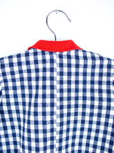 Load image into Gallery viewer, Vintage Gingham Puppy Boiler Suit - Age 3 months
