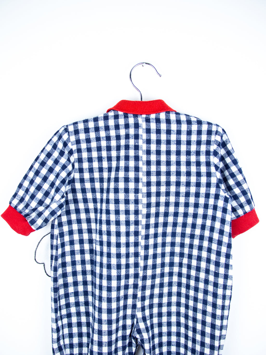 Vintage Gingham Puppy Boiler Suit - Age 3 months