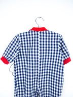 Vintage Gingham Puppy Boiler Suit - Age 3 months