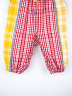 Vintage Denim & Check Mix Jumpsuit - Age 3 months