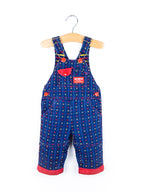 Osh Kosh Vintage Denim Noughts & Crosses Dungarees - Age 3-6 months