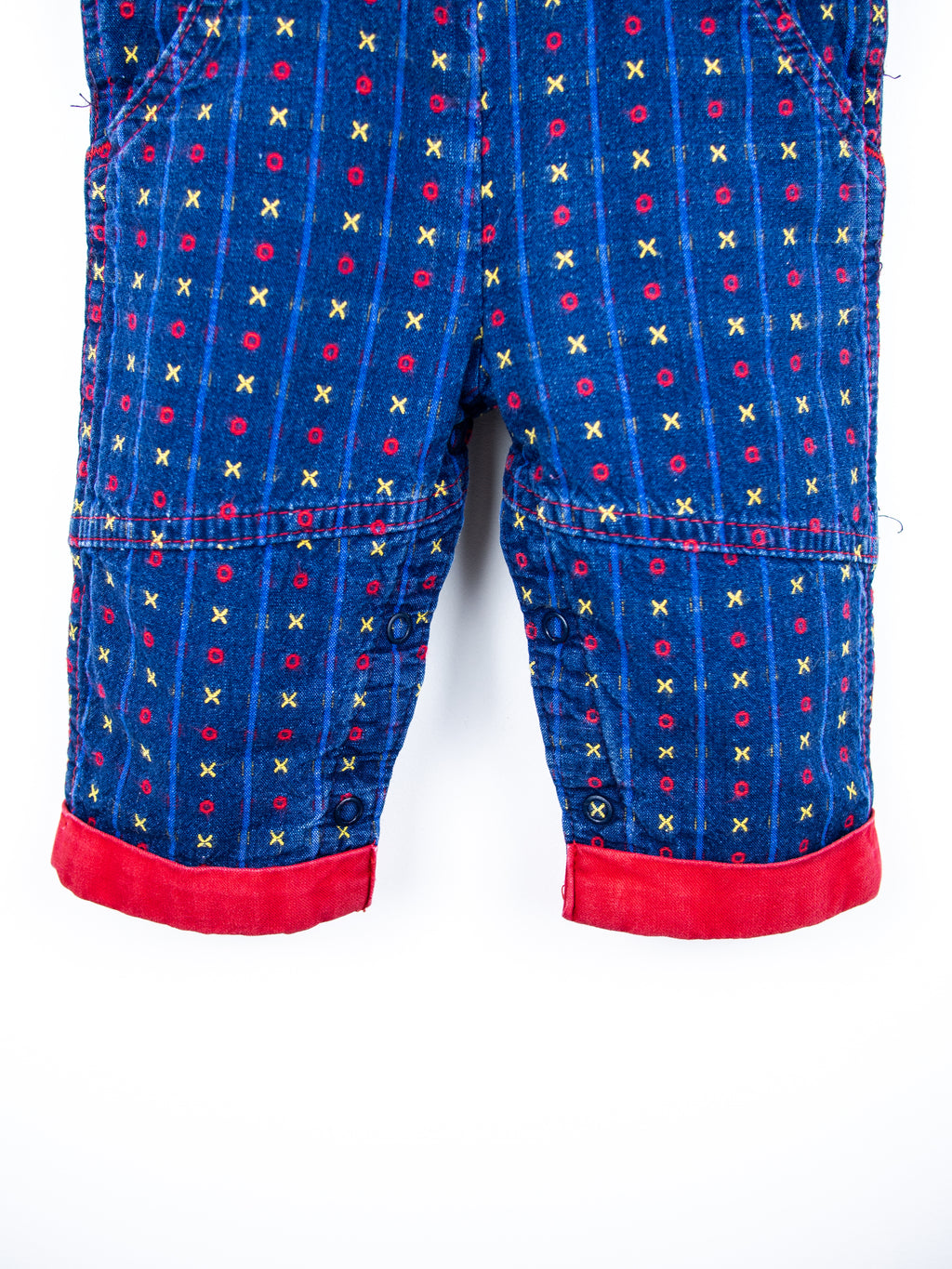 Osh Kosh Vintage Denim Noughts & Crosses Dungarees - Age 3-6 months
