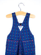 Osh Kosh Vintage Denim Noughts & Crosses Dungarees - Age 3-6 months