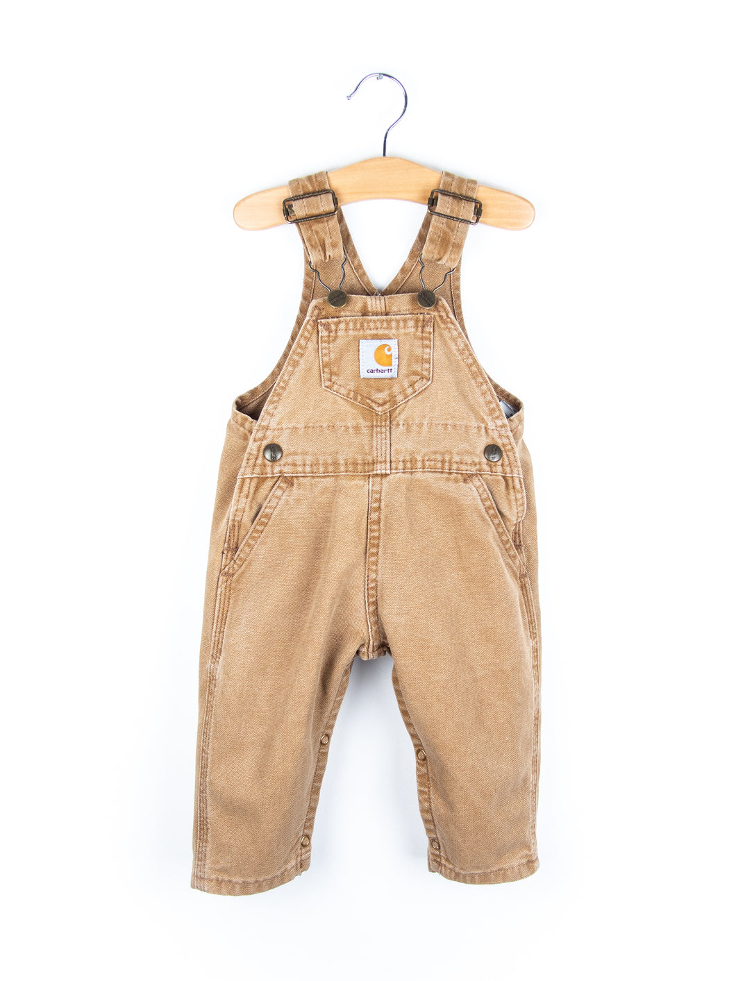 Carhartt Vintage Sand Canvas Dungarees - Age 9 months
