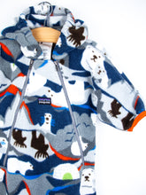 Load image into Gallery viewer, Patagonia Vintage Polar Bear Fleece Snowsuit / Sleep Bag - Age 3 months
