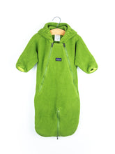Load image into Gallery viewer, Patagonia Vintage Green Fleece Snowsuit/Sleep Bag - Age 6 months

