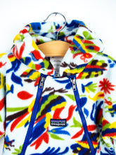Load image into Gallery viewer, Patagonia Vintage Colourful Bird Fleece Snowsuit / Sleep Bag - Age 6 months
