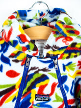 Load image into Gallery viewer, Patagonia Vintage Colourful Bird Fleece Snowsuit / Sleep Bag - Age 6 months
