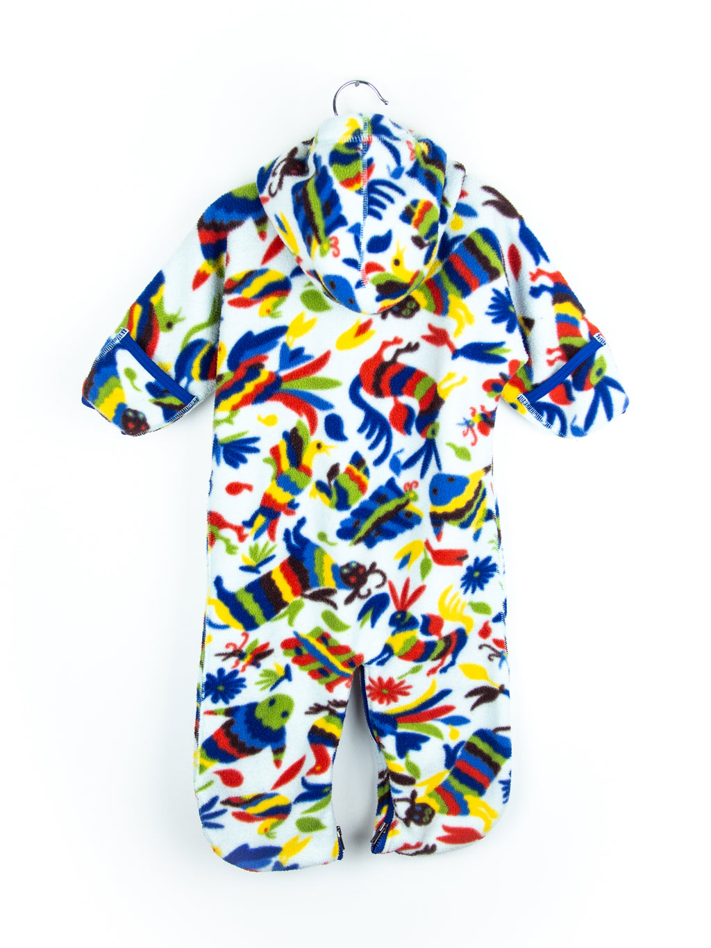 Patagonia Vintage Colourful Bird Fleece Snowsuit / Sleep Bag - Age 6 months