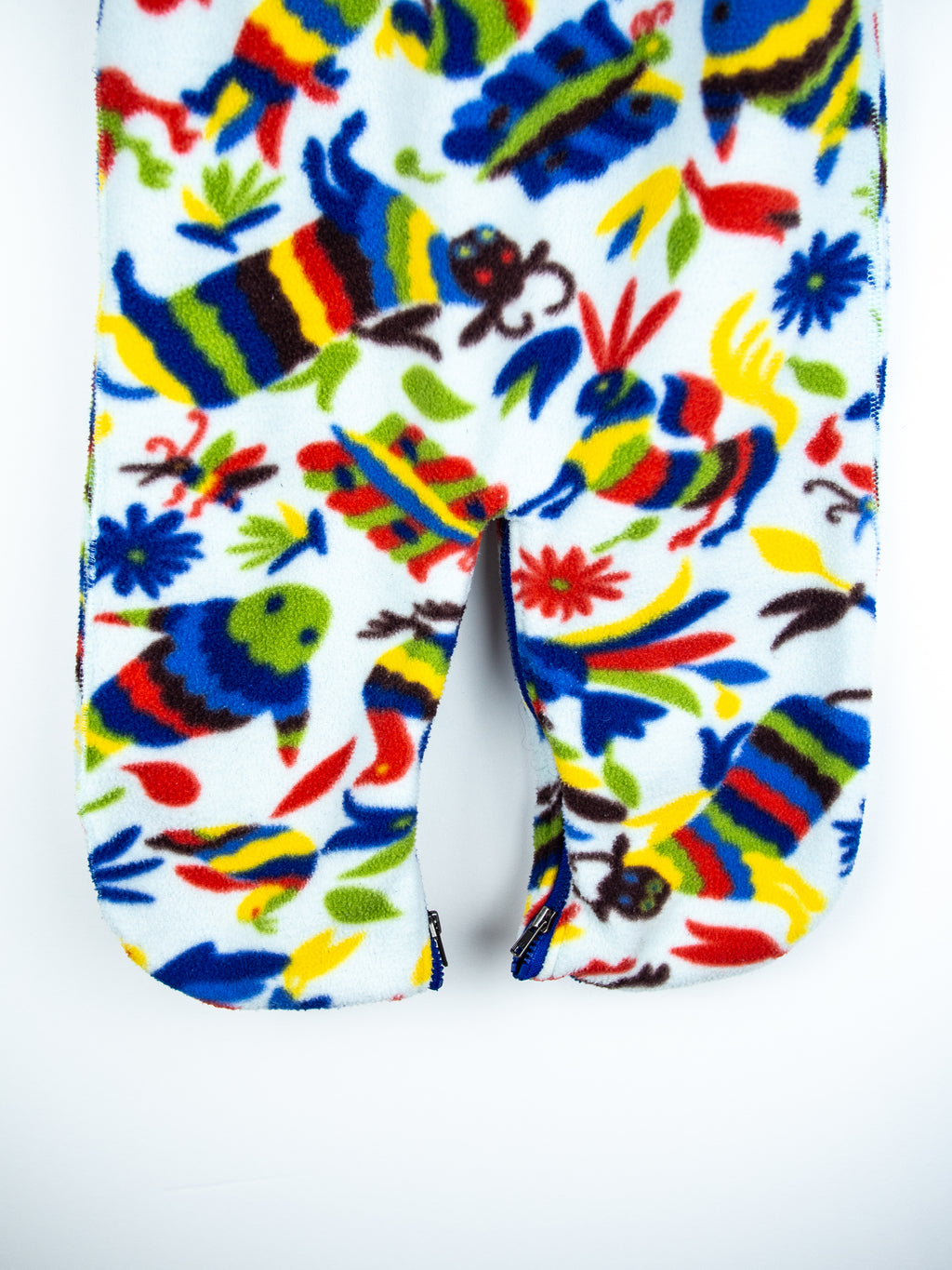 Patagonia Vintage Colourful Bird Fleece Snowsuit / Sleep Bag - Age 6 months