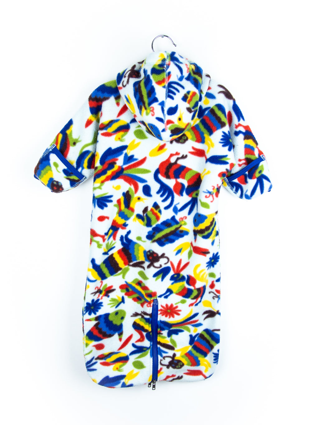 Patagonia Vintage Colourful Bird Fleece Snowsuit / Sleep Bag - Age 6 months