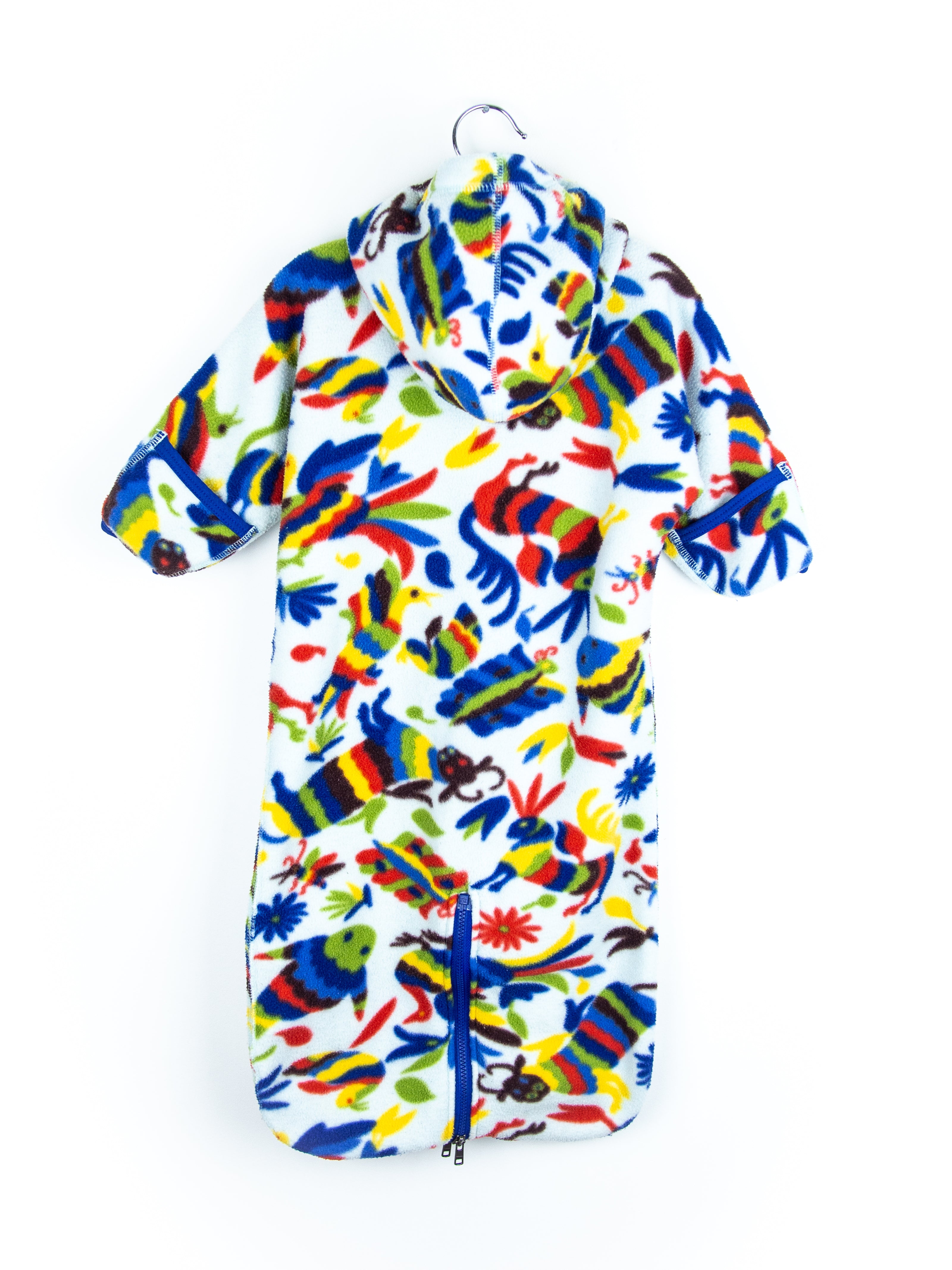 Patagonia Vintage Colourful Bird Fleece Snowsuit / Sleep Bag - Age 6 months