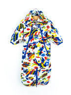 Patagonia Vintage Colourful Bird Fleece Snowsuit / Sleep Bag - Age 6 months