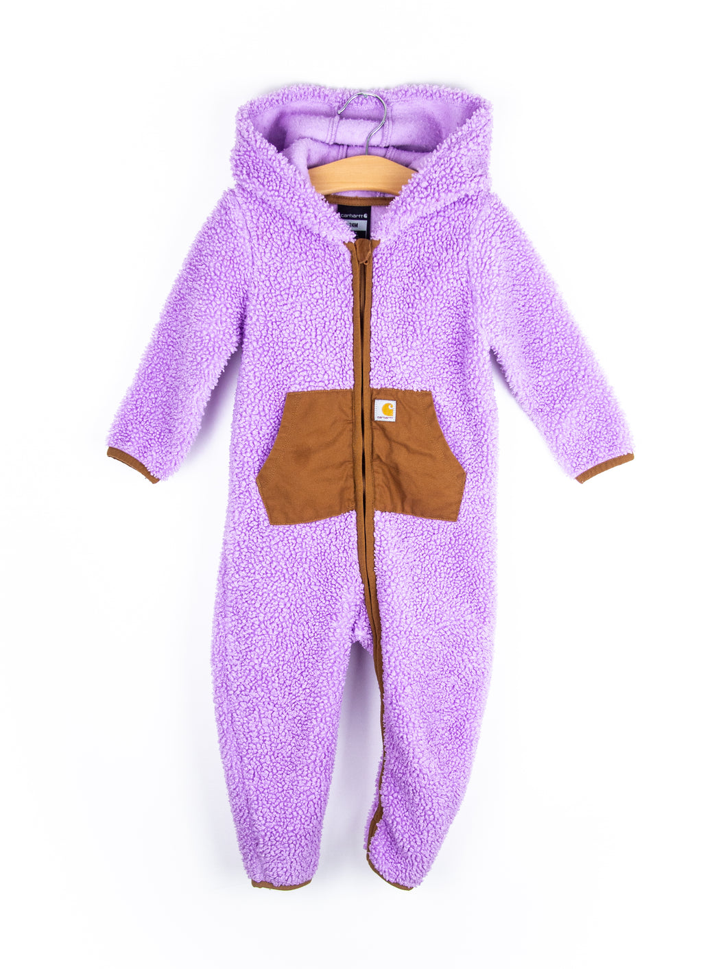 Carhartt Rare Lilac Teddy Fleece Snowsuit - Age 18-24 months
