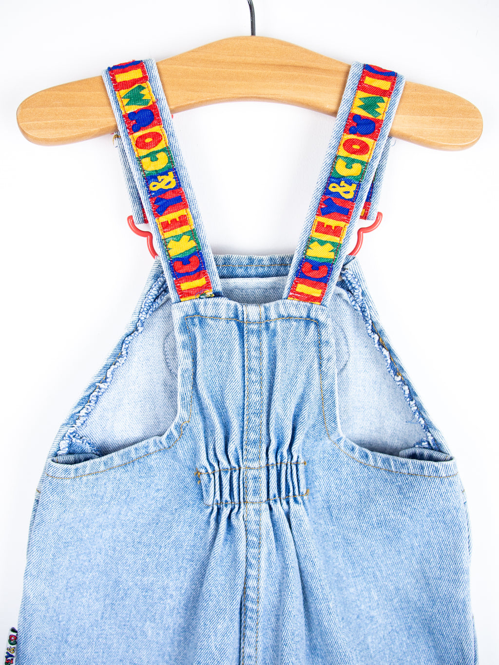 Vintage Disney Denim Mickey Mouse Dungarees - Age 18 months