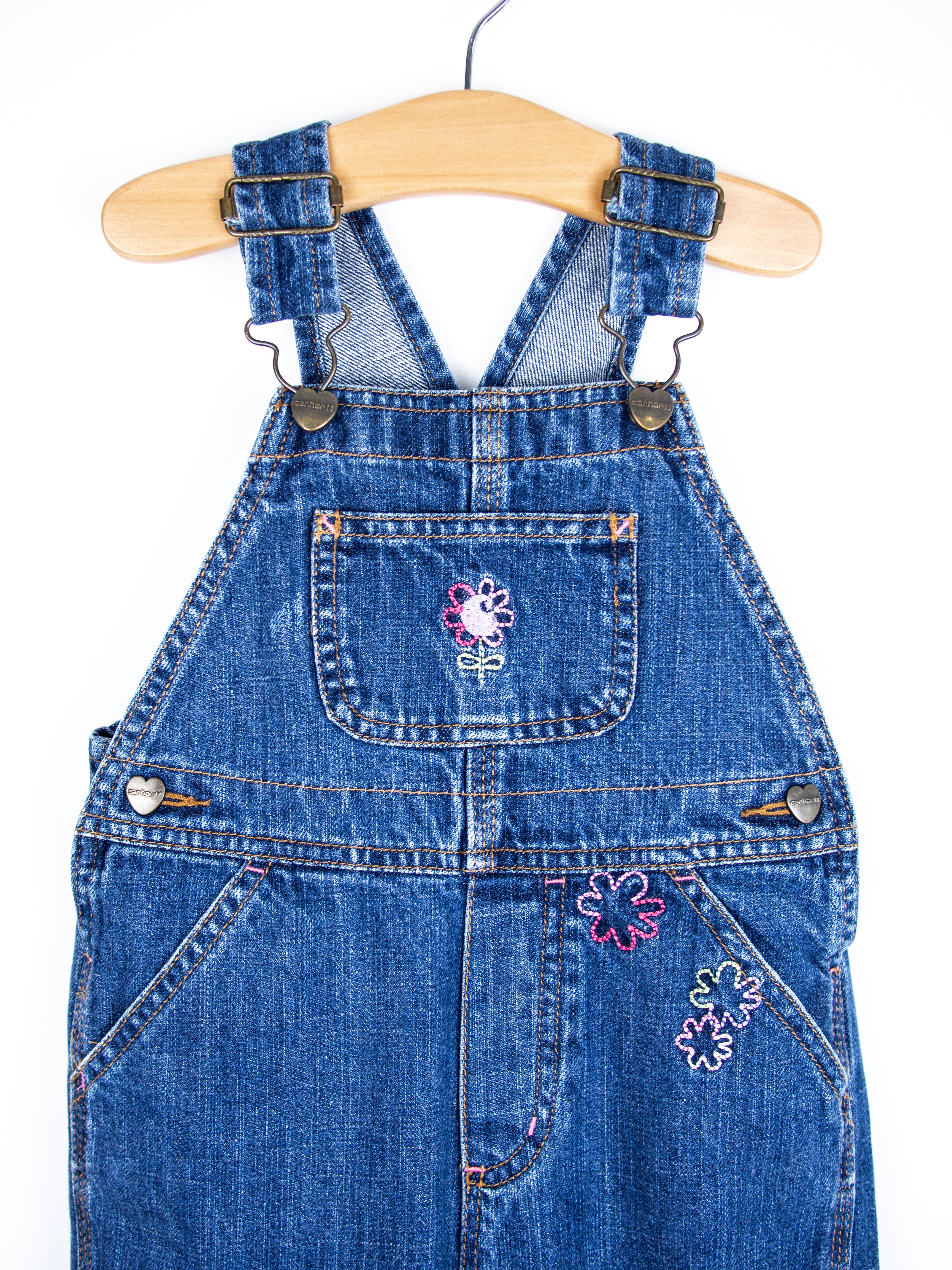 Carhartt Denim Flower Dungarees - Age 3T