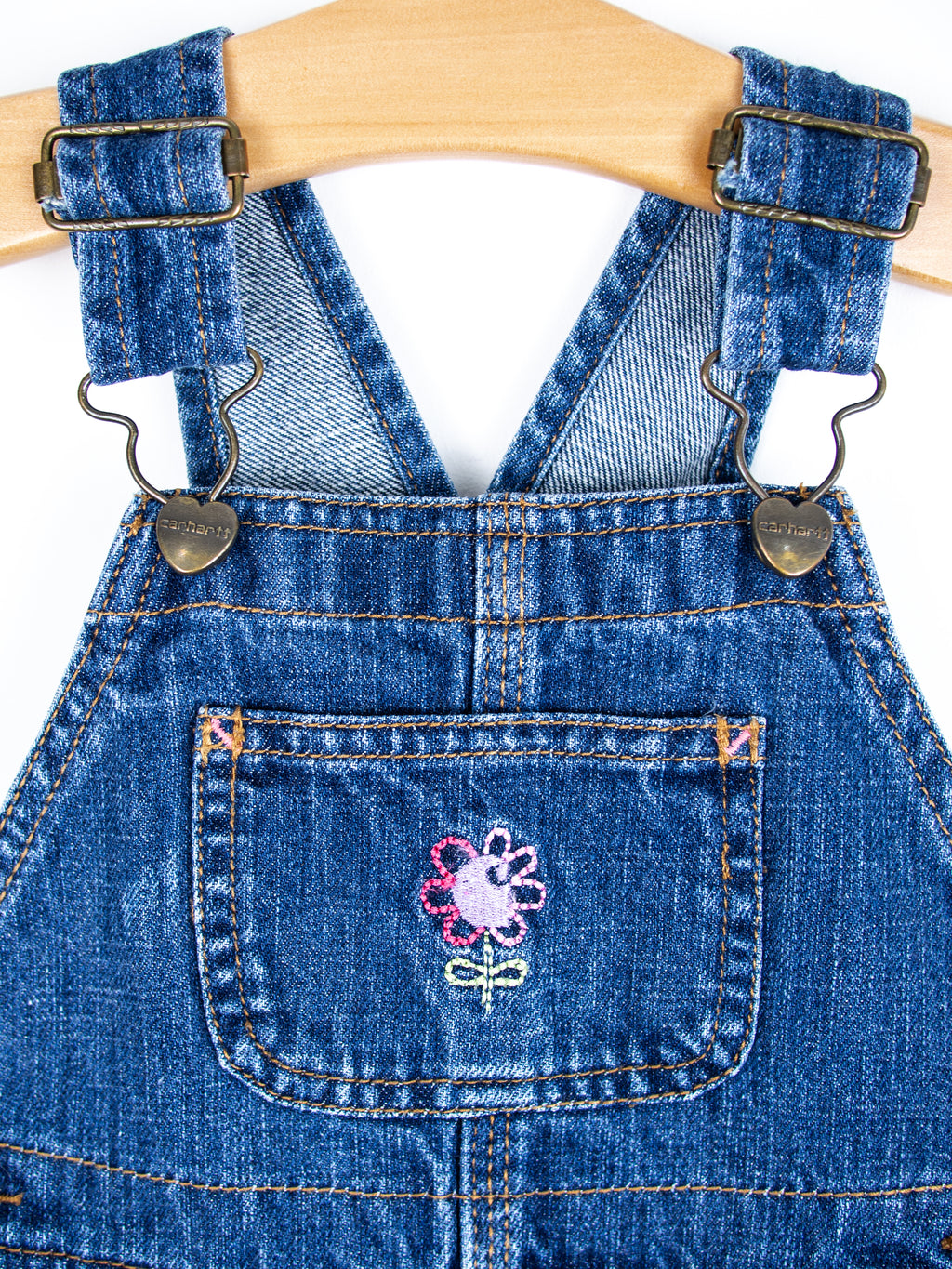 Carhartt Denim Flower Dungarees - Age 3T