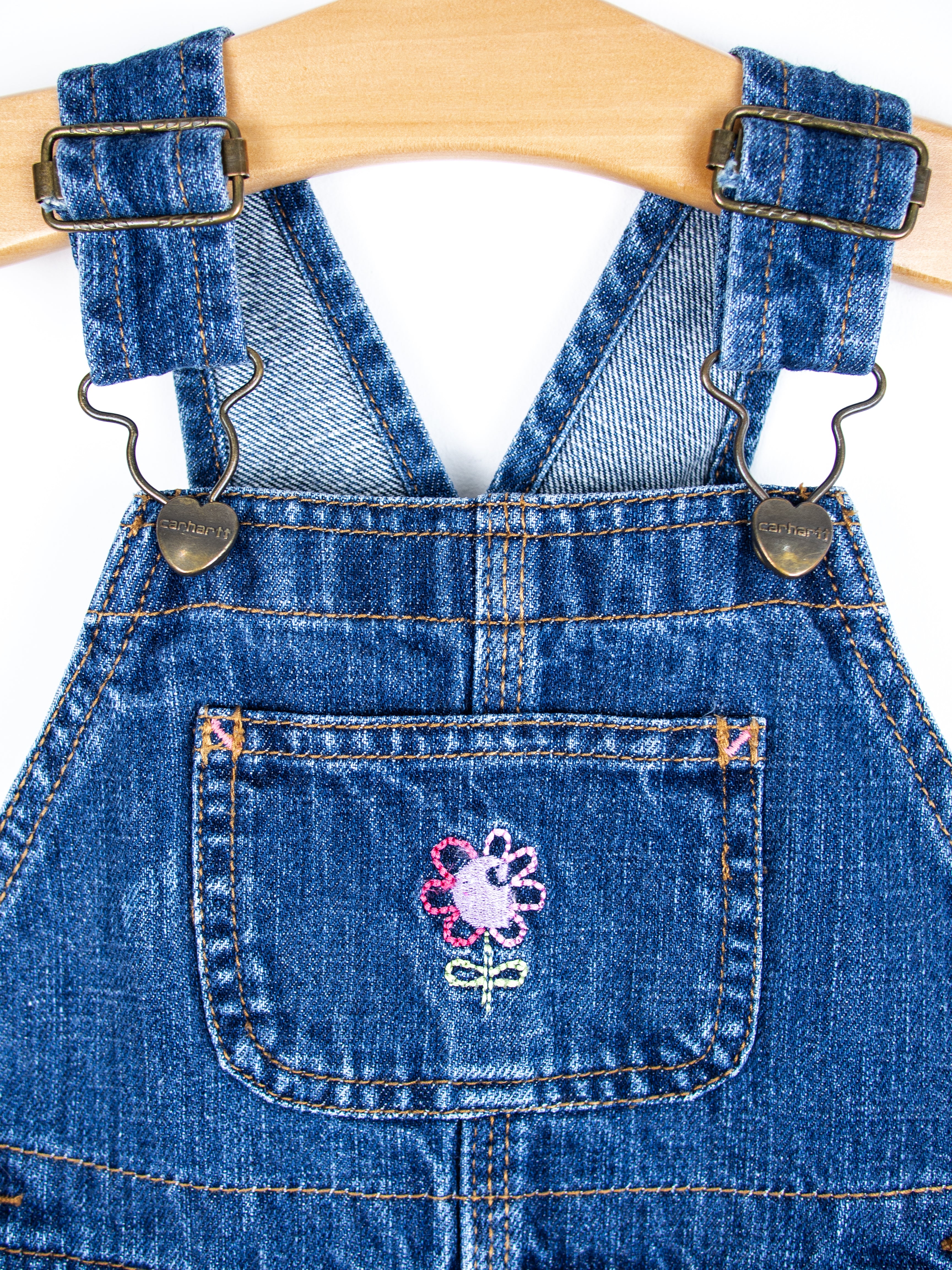 Carhartt Denim Flower Dungarees - Age 3T