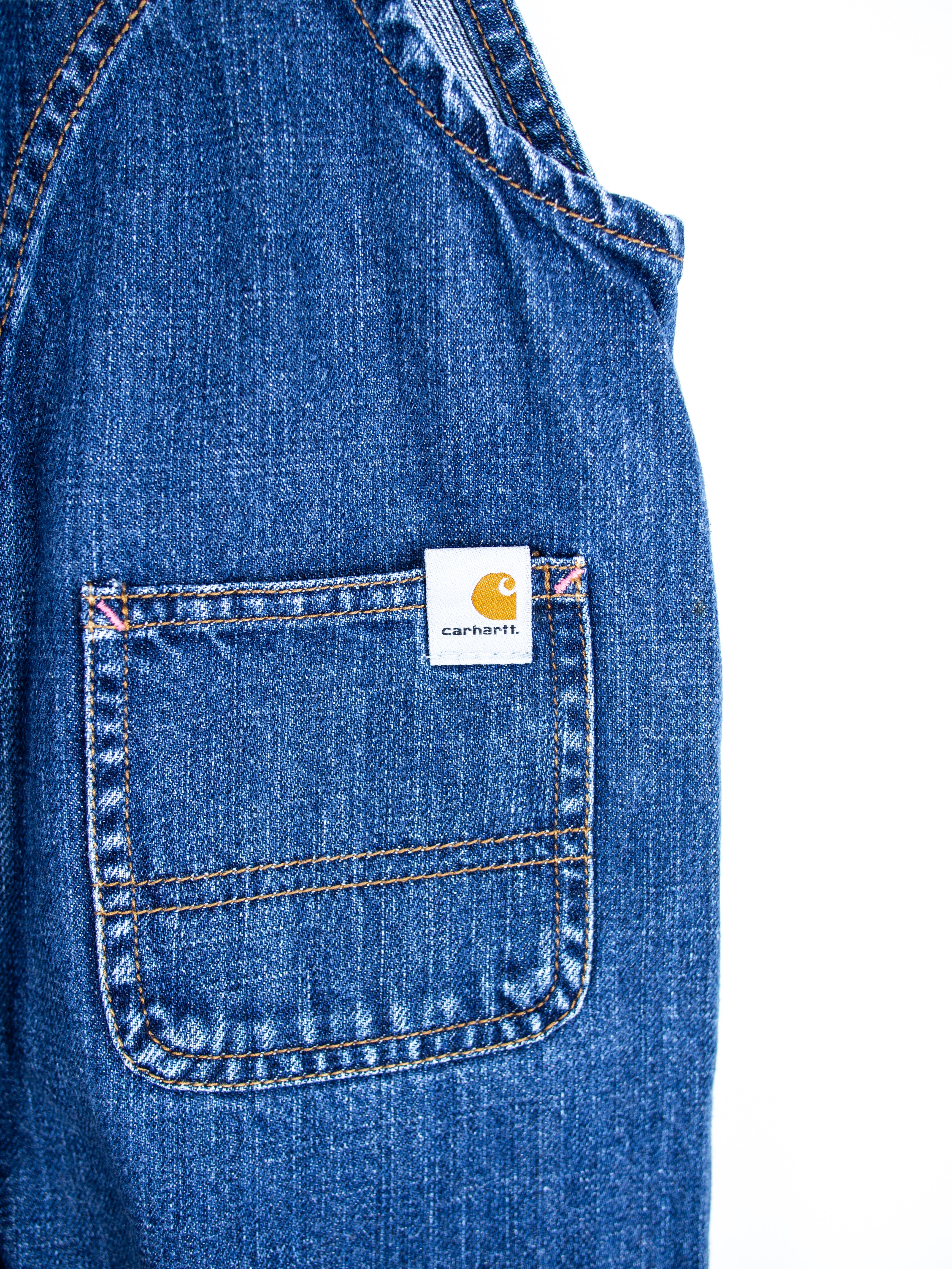Carhartt Denim Flower Dungarees - Age 3T