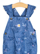 Load image into Gallery viewer, Carhartt Woodland Floral Frill Dungarees - Age 2T
