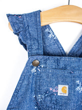 Load image into Gallery viewer, Carhartt Woodland Floral Frill Dungarees - Age 2T
