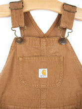 Load image into Gallery viewer, Carhartt Brown Dungaree Shorties - Age 2T
