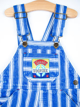 Load image into Gallery viewer, Vintage Stripe Dungaree Shorties - Age 2T - READ DESCRIPTION
